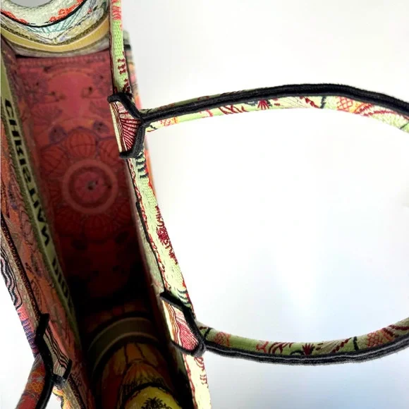 Christian Dior DIOR BOOK Tote Bag Large Pink Multicolour Canvas New - Picture 7 of 7